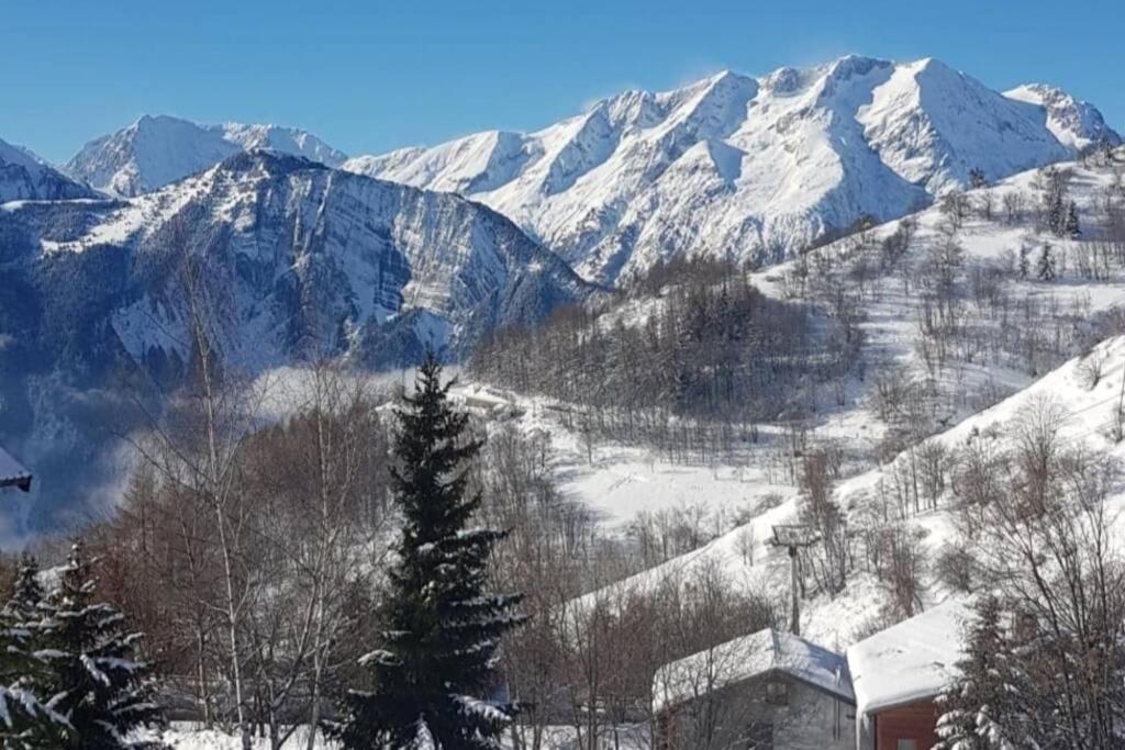 Studio Uissan Pour 5 Personnes A Cote Des Pistes Huez Eksteriør billede