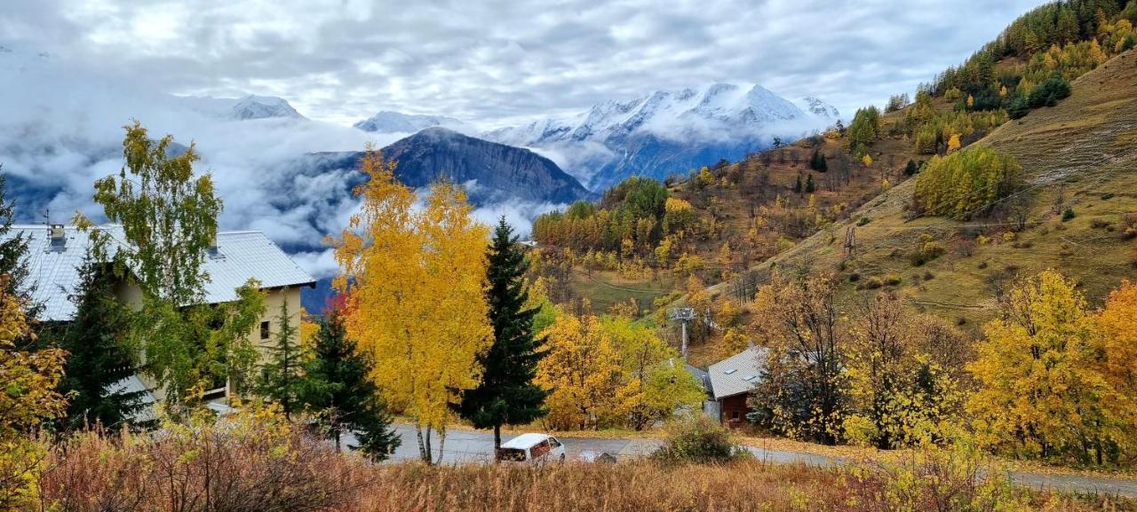 Studio Uissan Pour 5 Personnes A Cote Des Pistes Huez Eksteriør billede